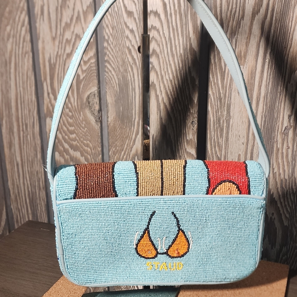 Staud Tommy Beachwear Beaded Bag (Flawed) - Picture 2 of 10